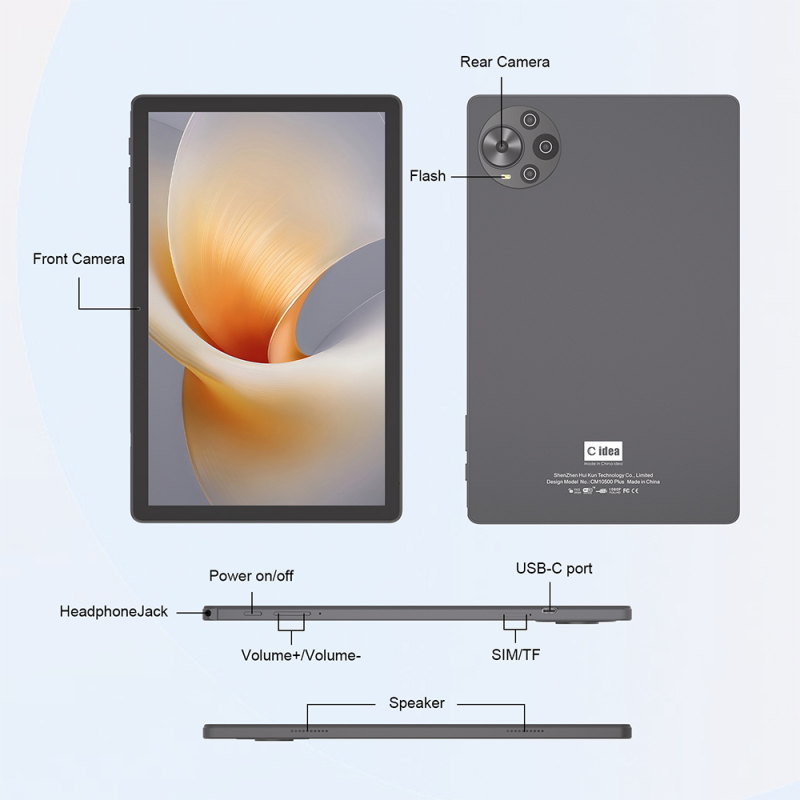 Tablet C idea CM10500 Ultra / 8GB + 1TB Ram / 5G / Tela 10.5"