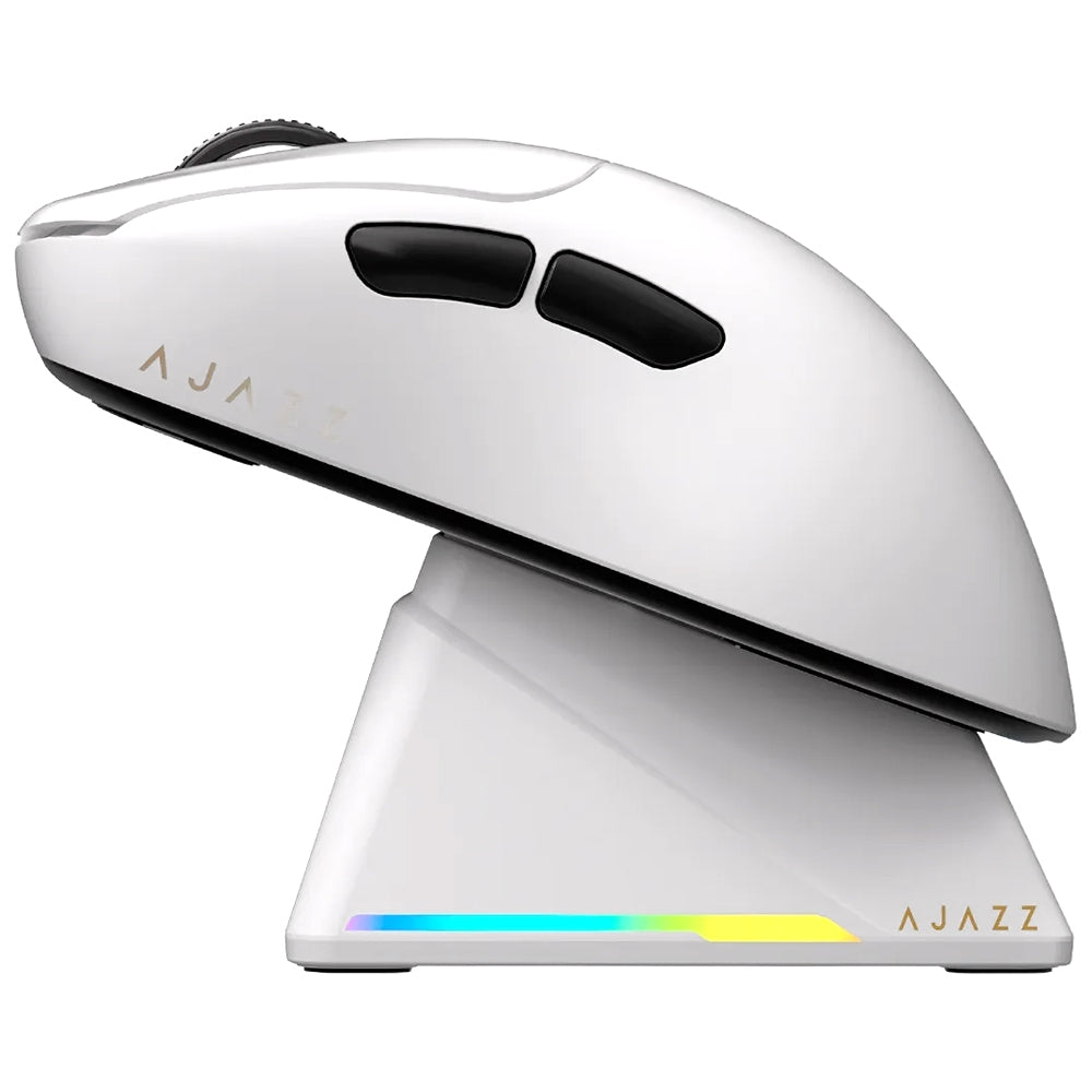 Mouse Gamer Ajazz AJ179P MC — Sem Fio, 18.000 DPI e Base Magnética RGB