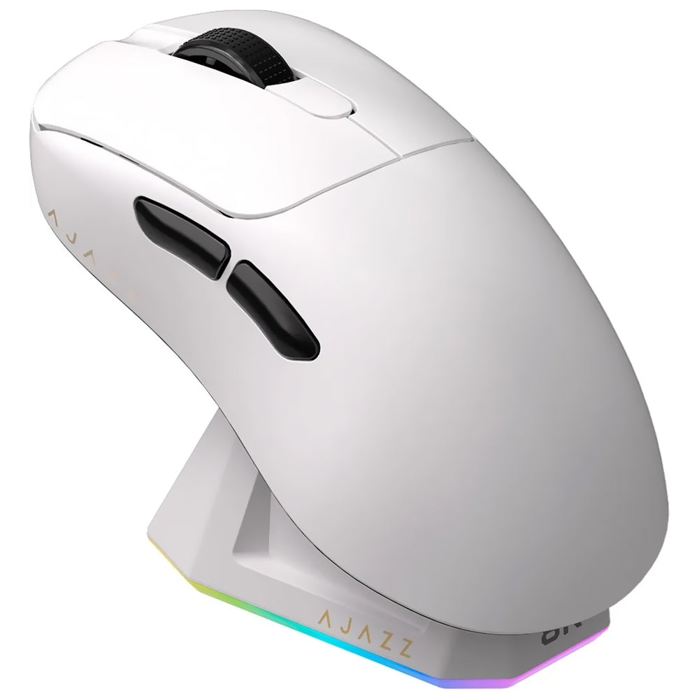 Mouse Gamer Ajazz AJ179P MC — Sem Fio, 18.000 DPI e Base Magnética RGB