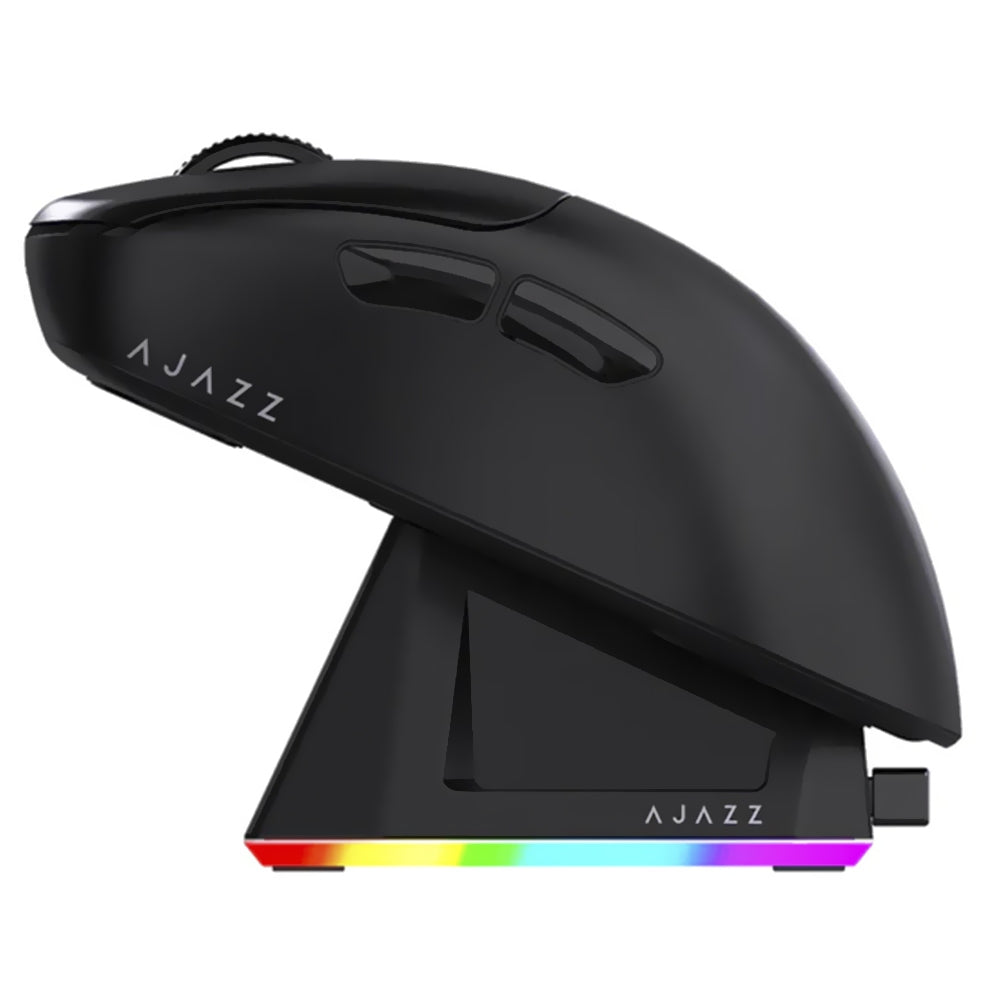 Mouse Gamer Ajazz AJ179P MC — Sem Fio, 18.000 DPI e Base Magnética RGB