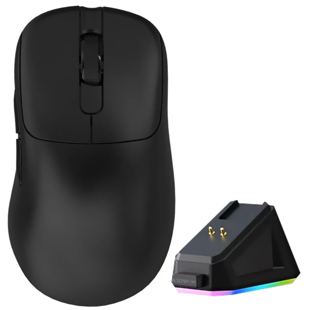 Mouse Gamer Ajazz AJ179P MC — Sem Fio, 18.000 DPI e Base Magnética RGB