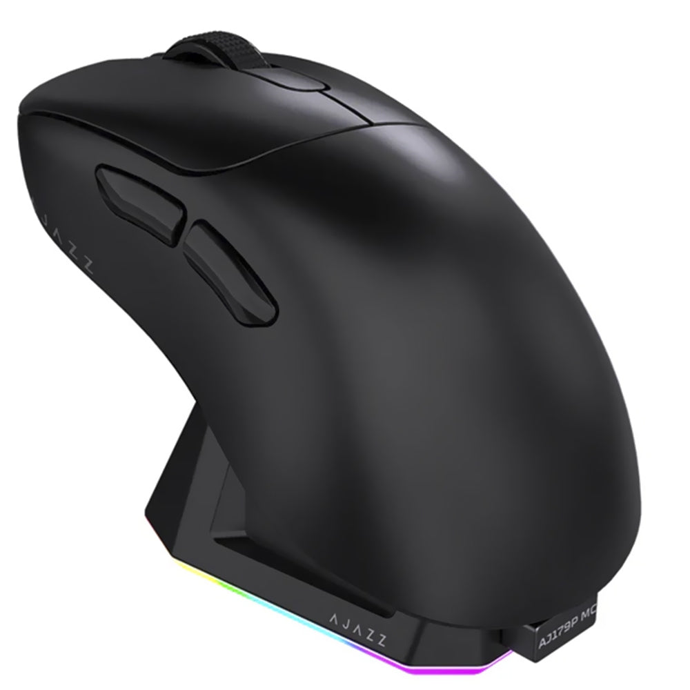 Mouse Gamer Ajazz AJ179P MC — Sem Fio, 18.000 DPI e Base Magnética RGB